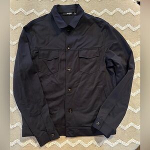 MURANO men’s Lightweight Jacket Navy Blue Size Large Slim Fit